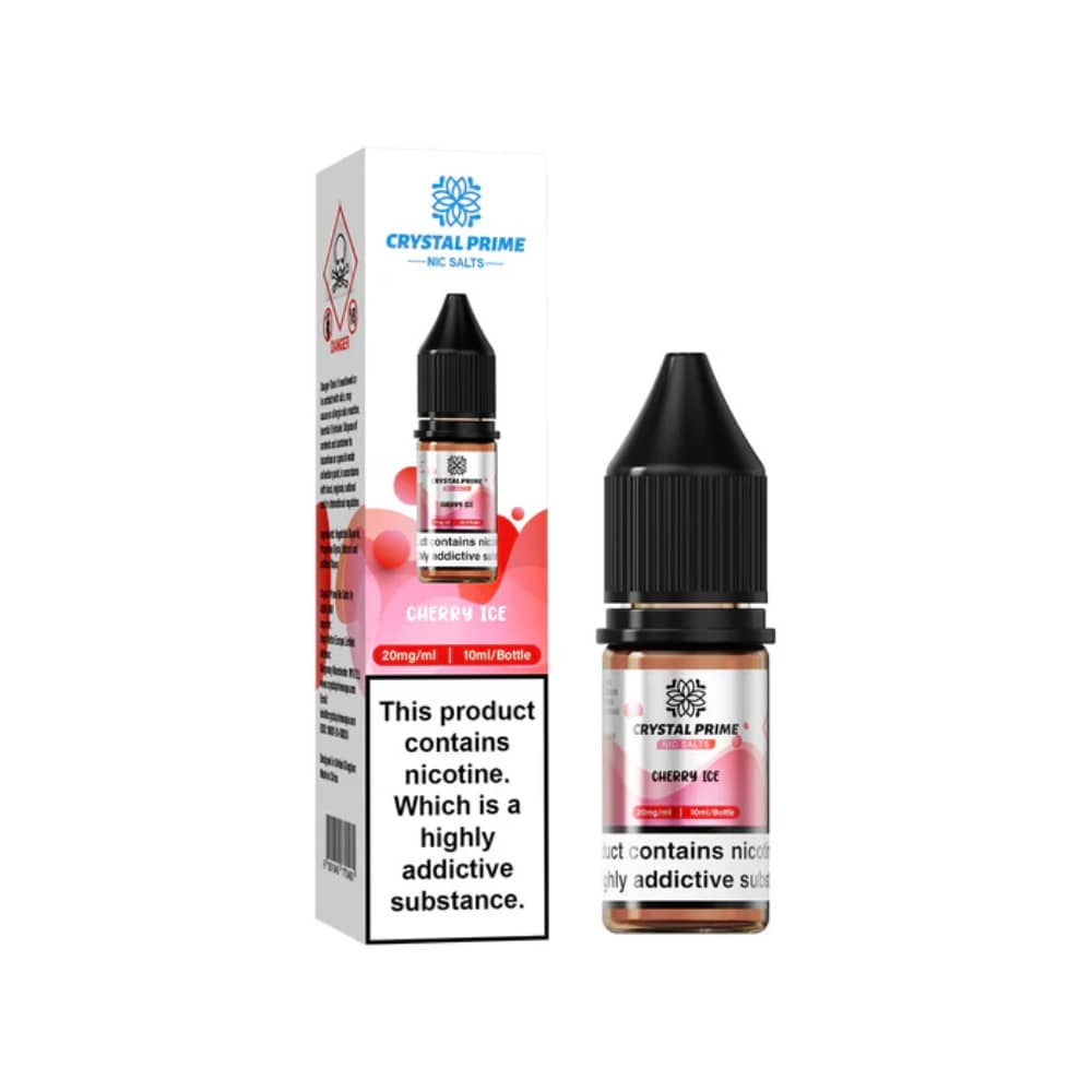 Crystal Prime Nic Salts E-Liquids 10ml Cherry Ice 10mg