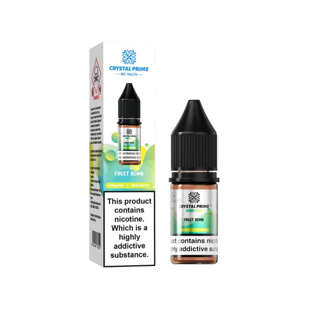 Crystal Prime Nic Salts E-Liquids 10ml Fruit Bomb 20mg