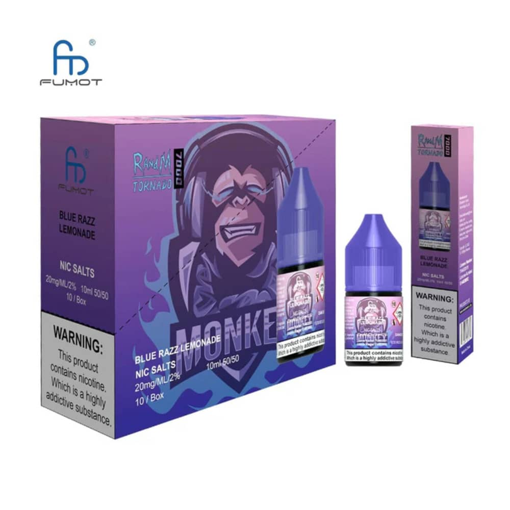 RandM 7000 Nic Salts E-Liquids 10ml Blue Razz Lemonade