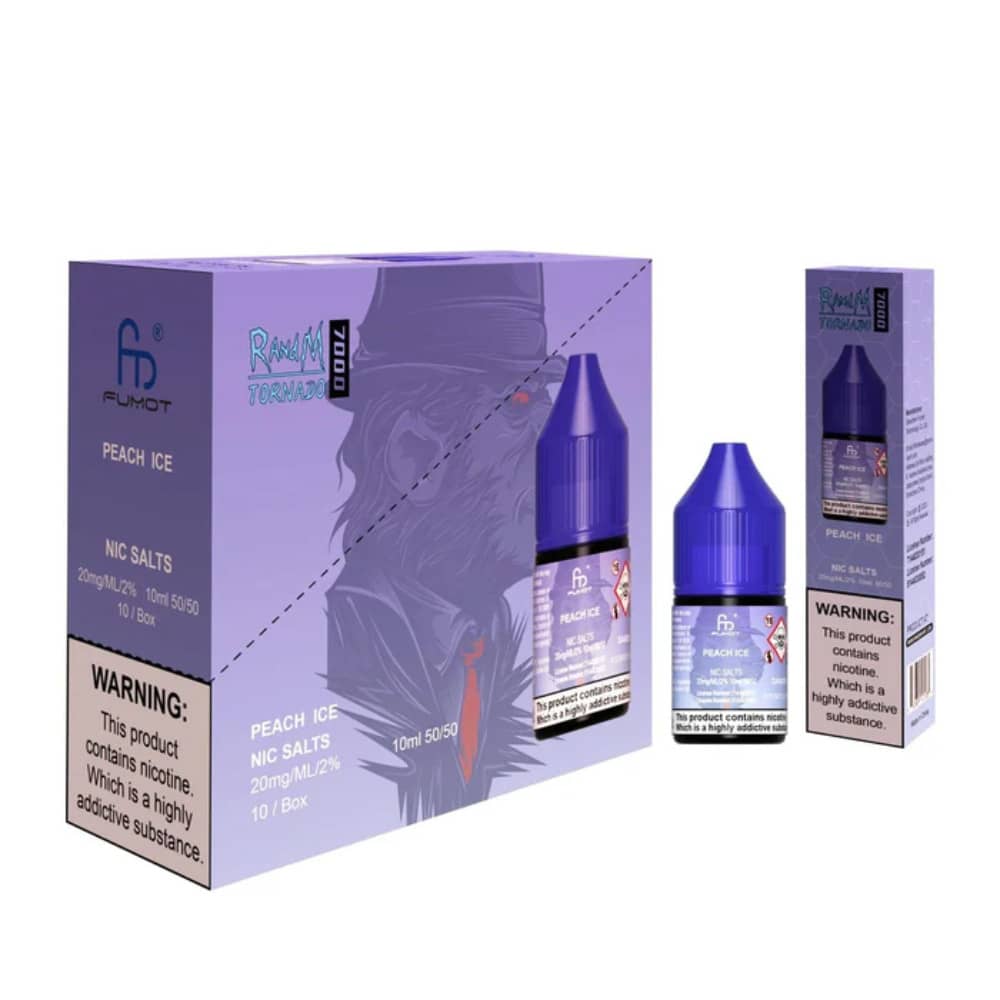 RandM 7000 Nic Salts E-Liquids 10ml Peach Ice