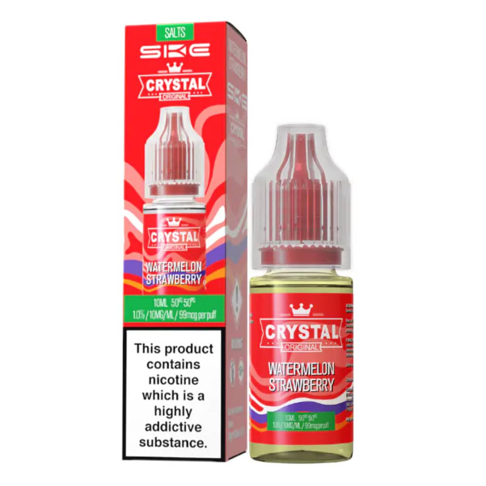 Ske Crystal Nic Salts E-Liquids 10ml Watermelon Strawberry 10mg