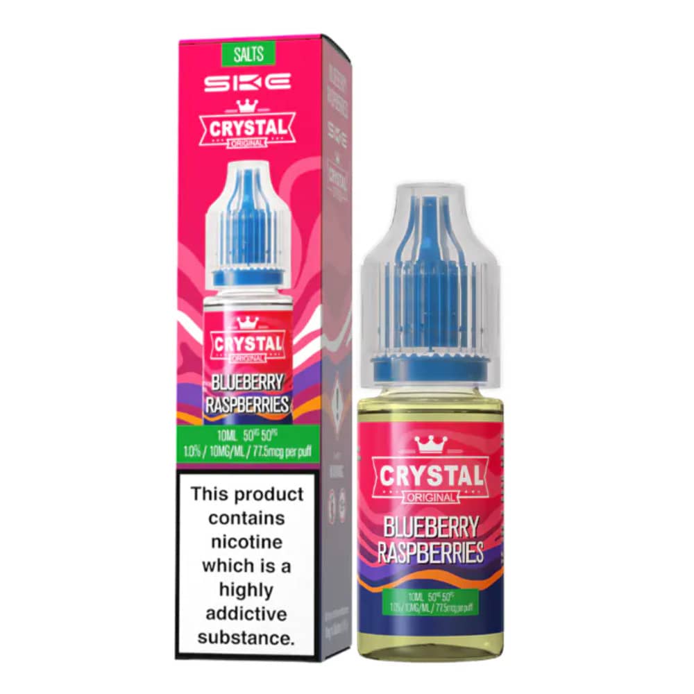 Ske Crystal Nic Salts E-Liquids 10ml Blueberry Raspberry 20mg