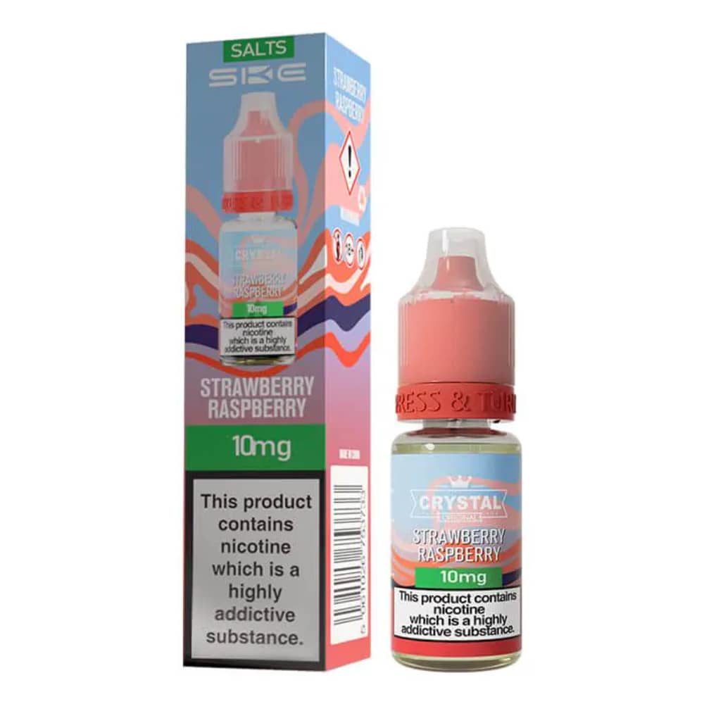 Ske Crystal Nic Salts E-Liquids 10ml Strawberry Raspberry 20mg