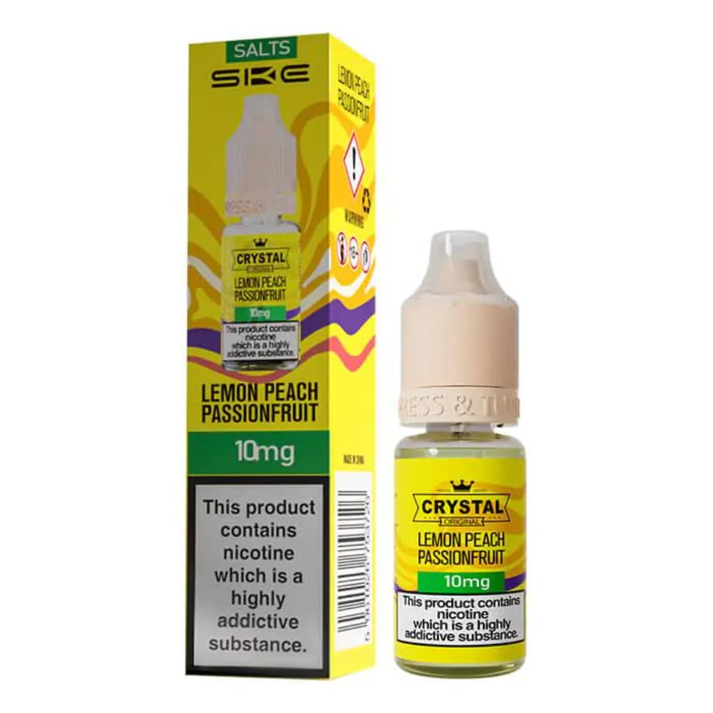 Ske Crystal Nic Salts E-Liquids 10ml Lemon Peach Passionfruit 20mg