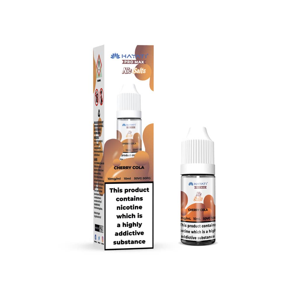 Hayati Pro Max Nic Salts E-Liquids 10ml Cherry Cola 20mg