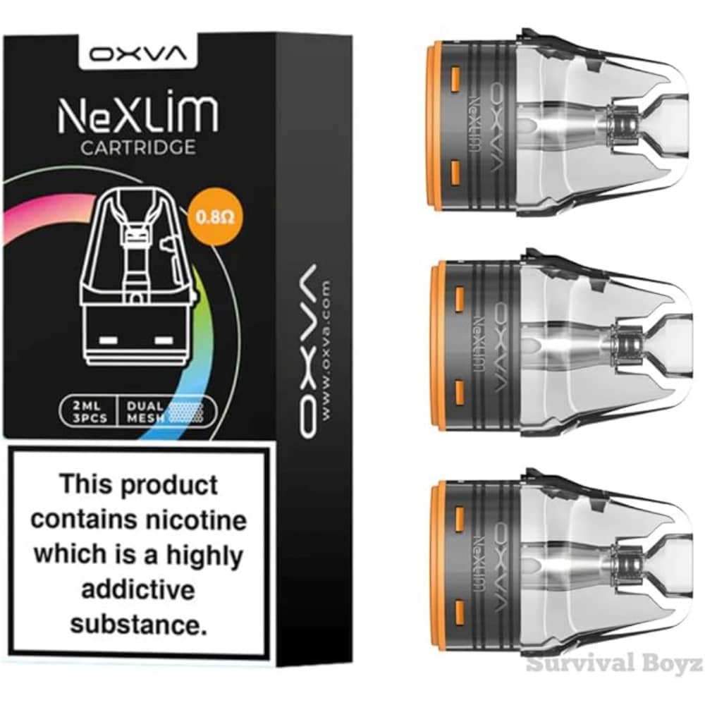 Oxva Nexlim Replacement Pods 3 Packs 0.8ohm