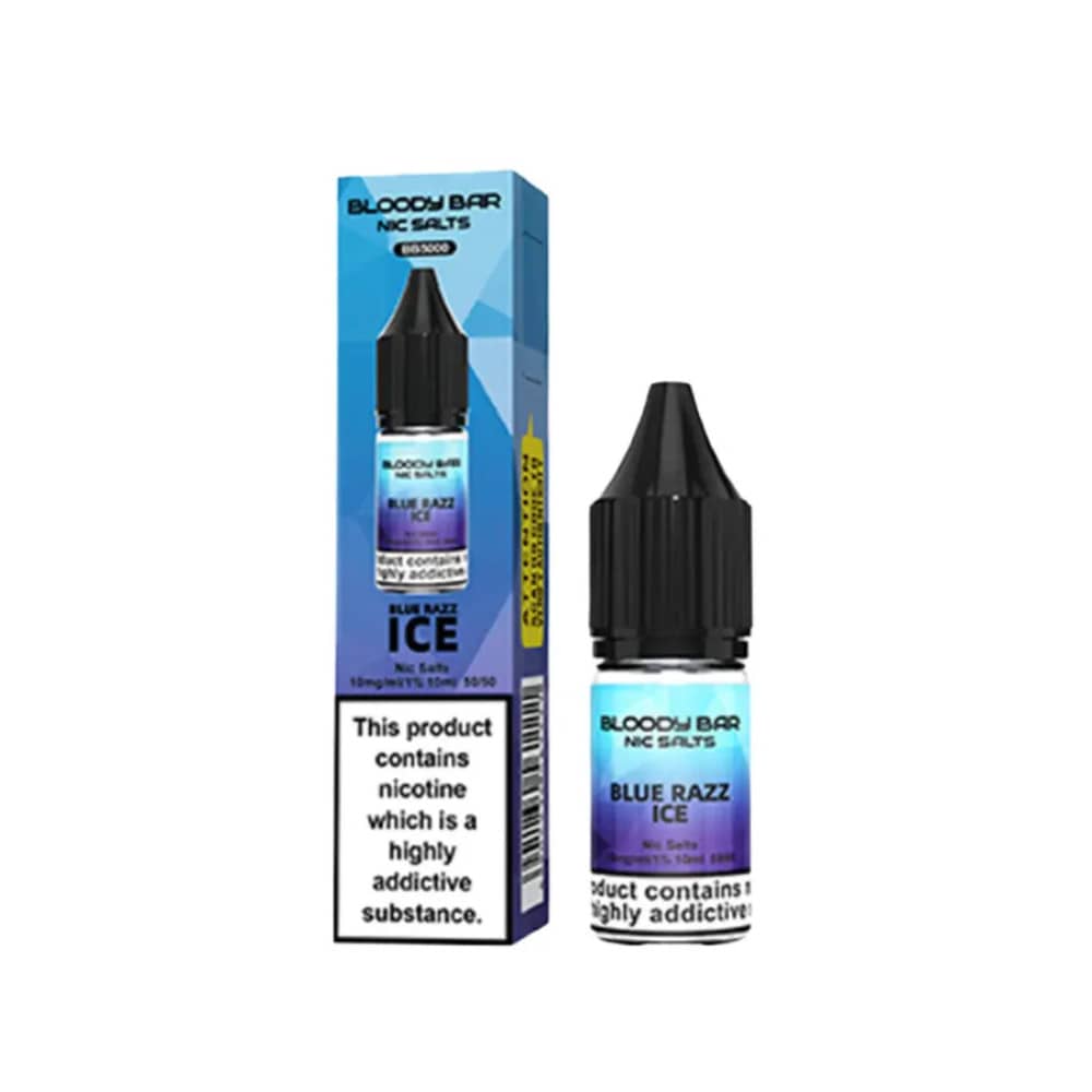 Bloody Bar Nic Salts e liquids 10ml Blue Razz Ice 20mg