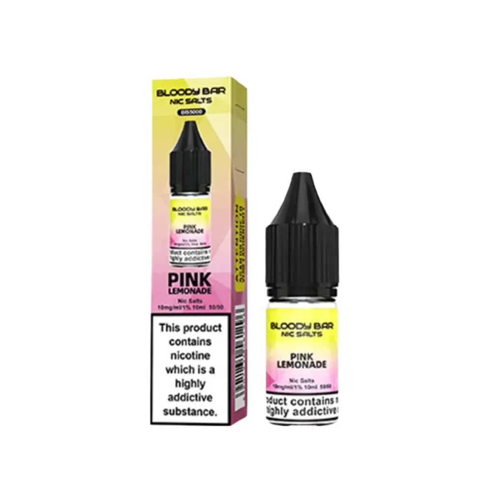 Bloody Bar Nic Salts e liquids 10ml Pink Lemonade 20mg