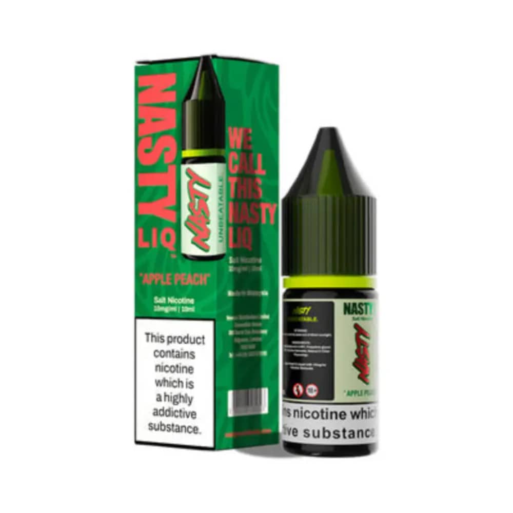 Nasty Liq Nic Salts e liquids 10ml Apple Peach 20mg
