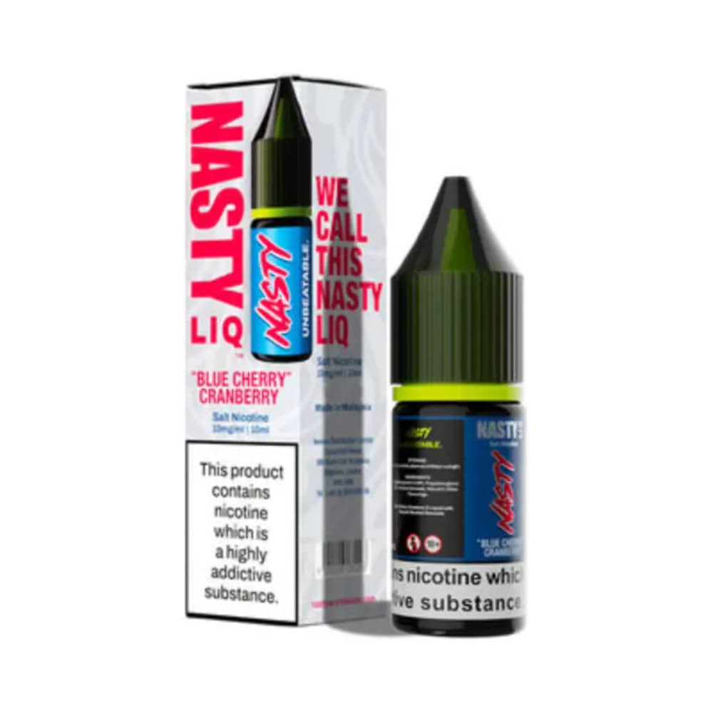 Nasty Liq Nic Salts e liquids 10ml Blue Cherry Cranberry 10mg