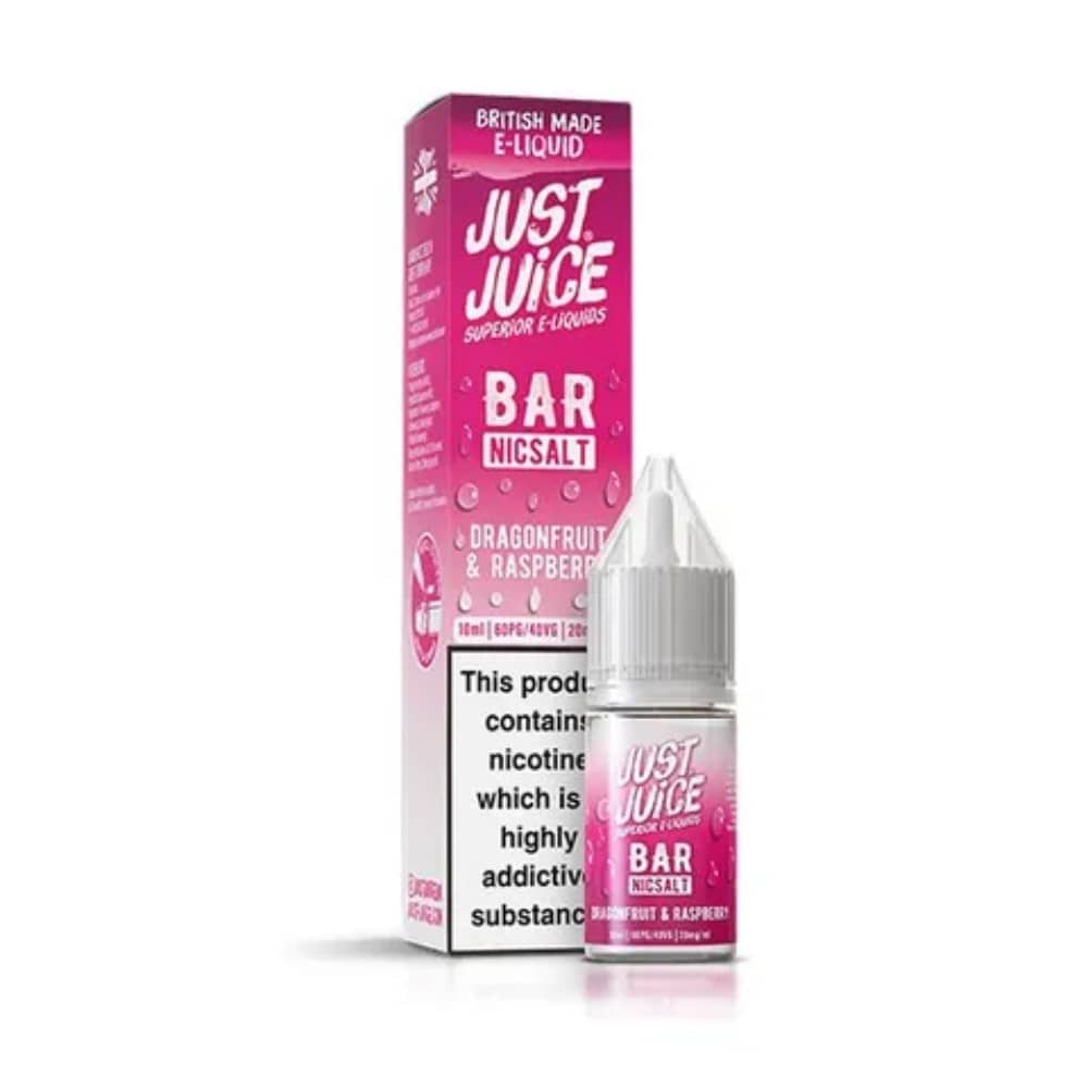 Just Juice Bar Nic Salts e liquids 10ml Dragonfruit Raspberry 10mg