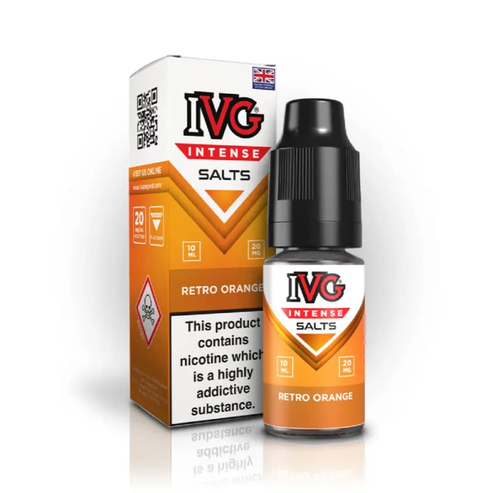 IVG Intense Nic Salts e liquids 10ml Retro Orange 20mg
