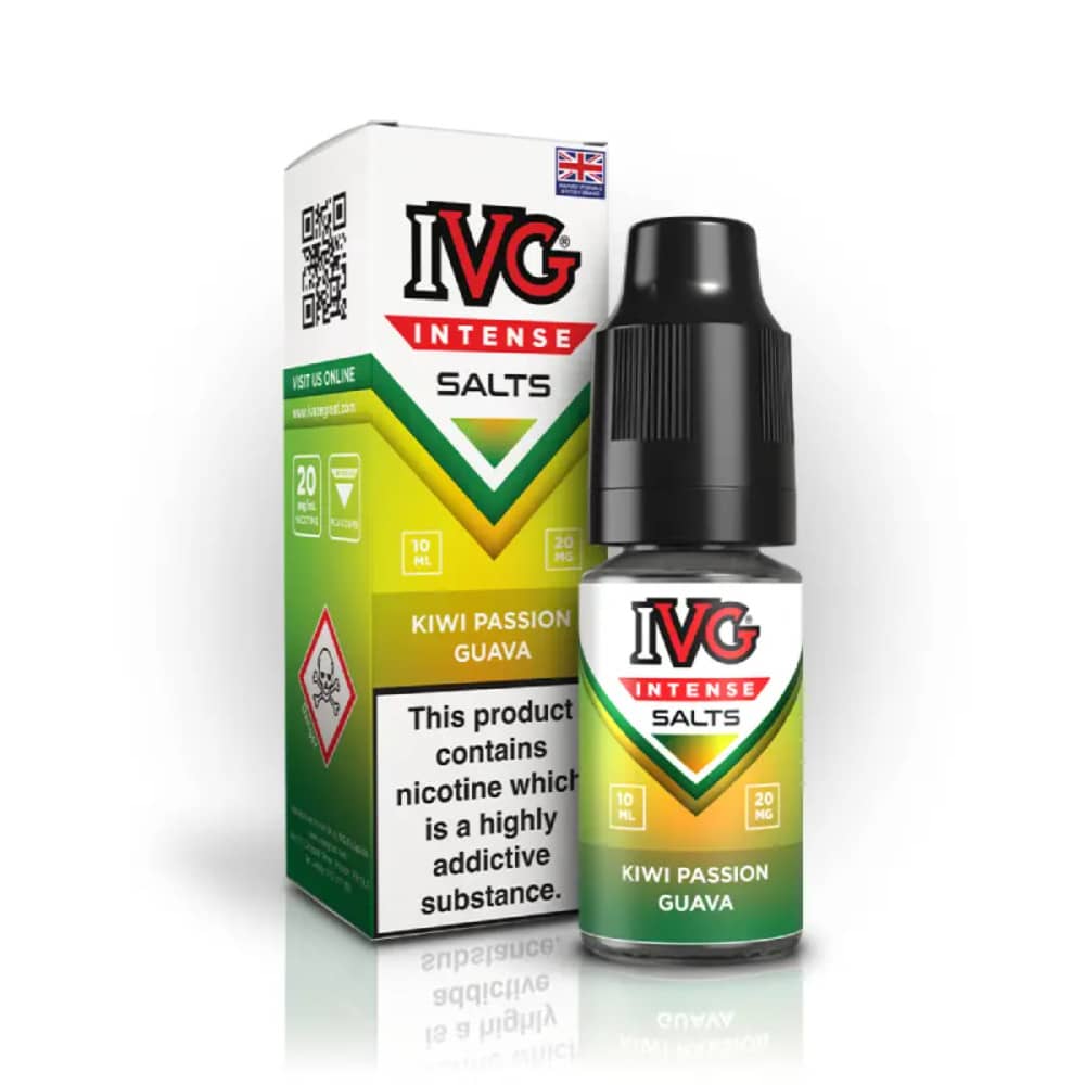 IVG Intense Nic Salts e liquids 10ml Kiwi Passion Guava 10mg