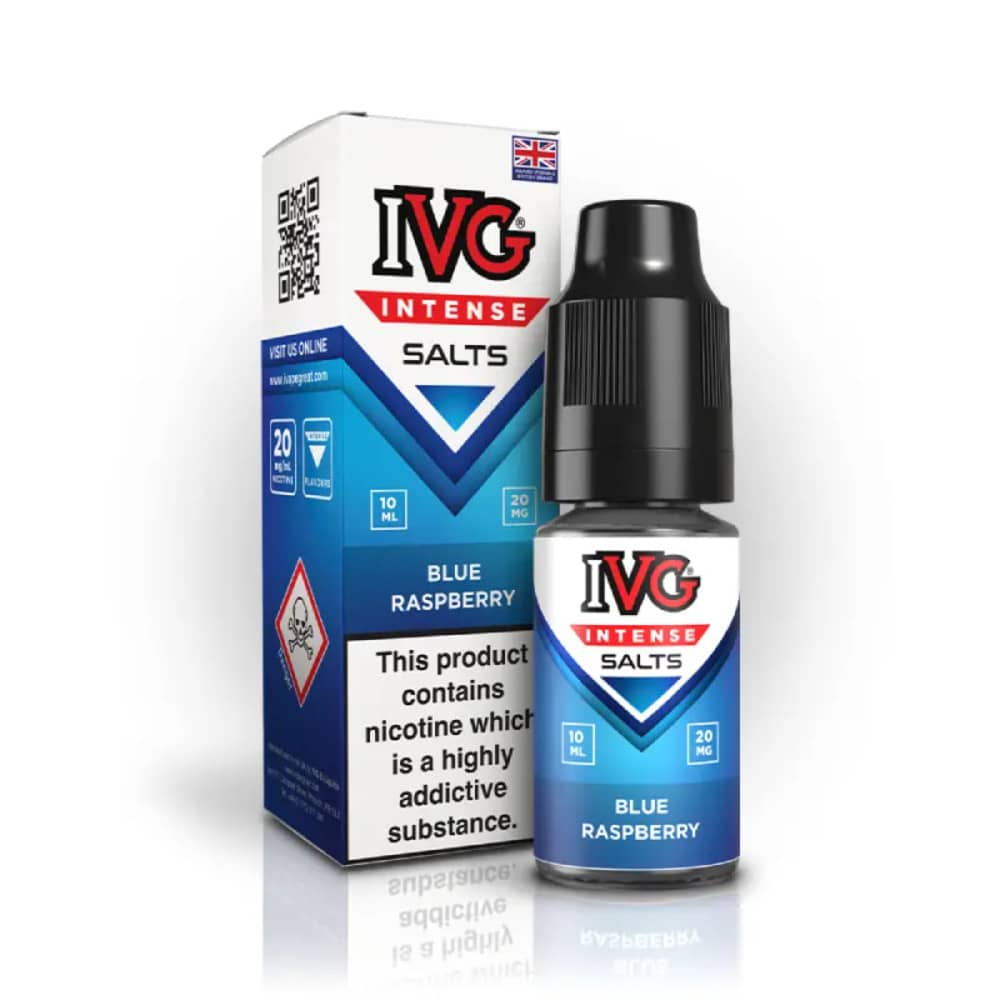 IVG Intense Nic Salts e liquids 10ml Blue Raspberry 20mg