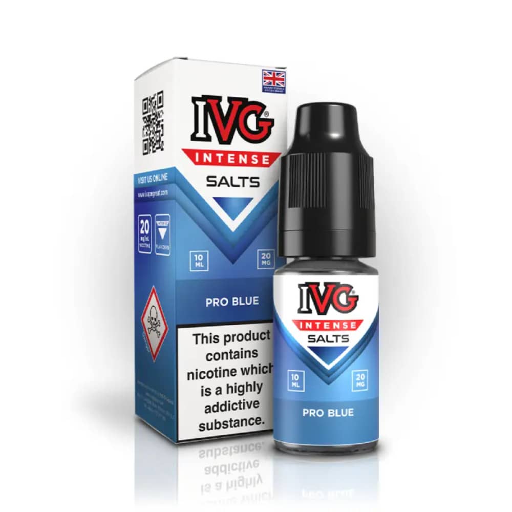 IVG Intense Nic Salts e liquids 10ml Pro Blue 10mg