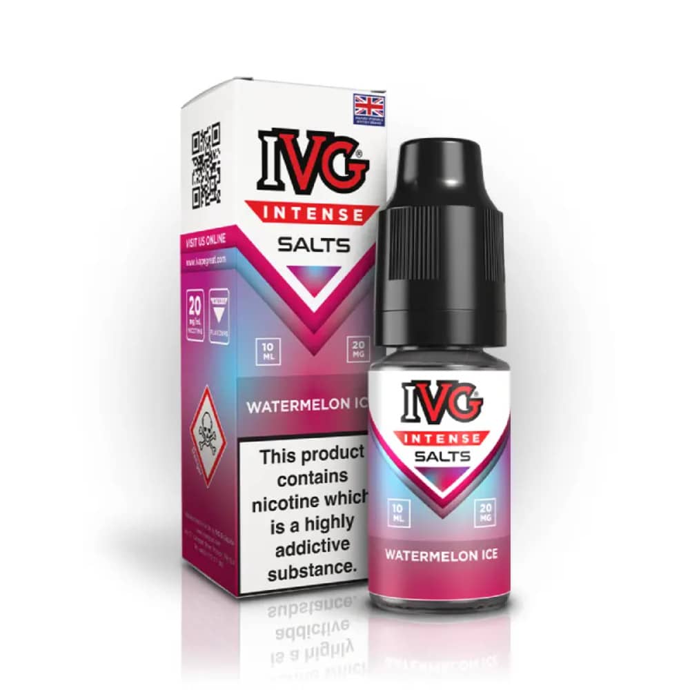IVG Intense Nic Salts e liquids 10ml Watermelon Ice 10mg