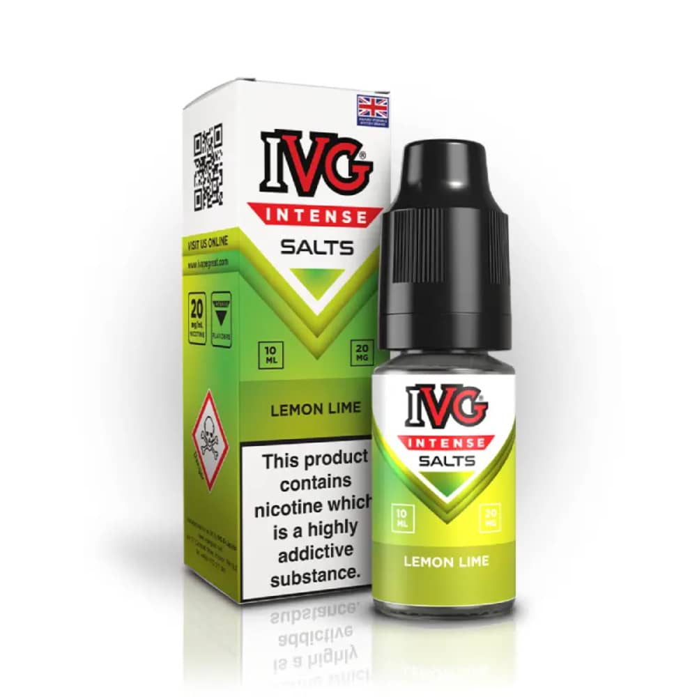 IVG Intense Nic Salts e liquids 10ml Lemon Lime 20mg