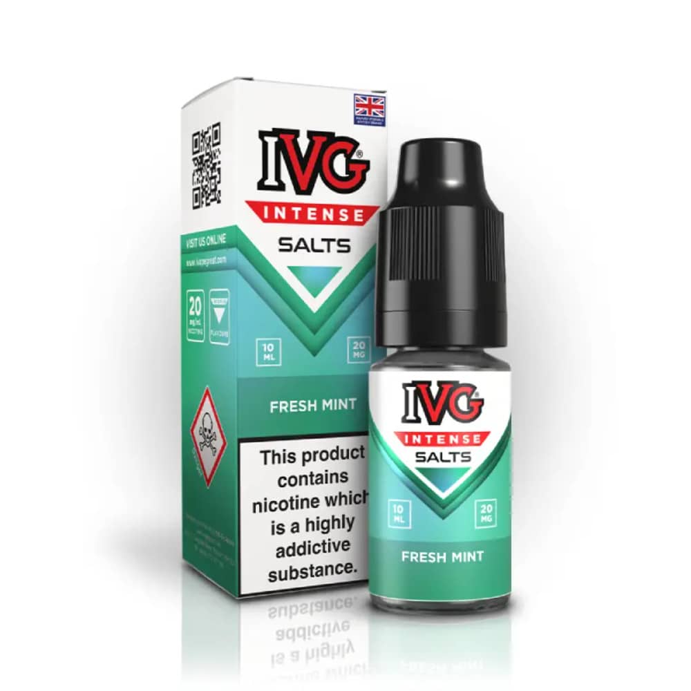 IVG Intense Nic Salts e liquids 10ml Fresh Mint 20mg