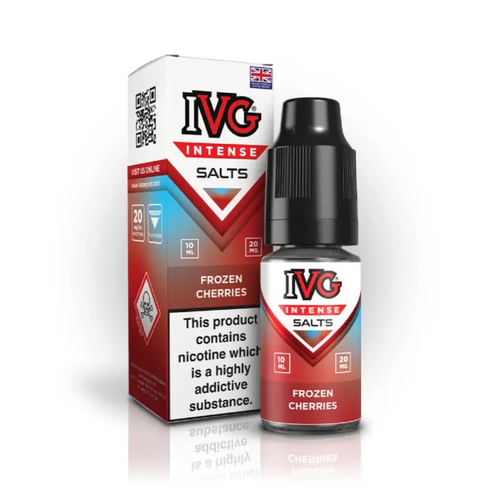 IVG Intense Nic Salts e liquids 10ml Frozen Cherries 10mg