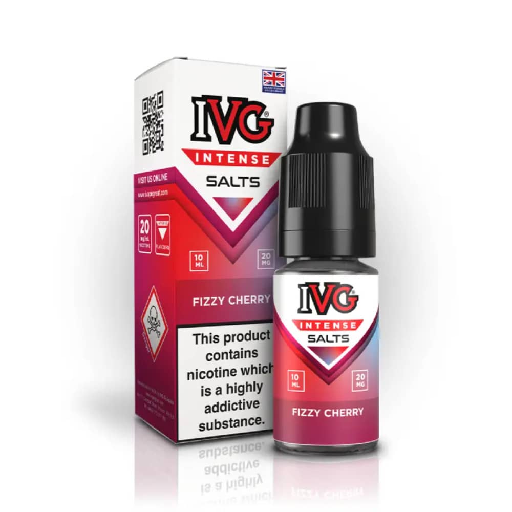 IVG Intense Nic Salts e liquids 10ml Fizzy Cherry 10mg