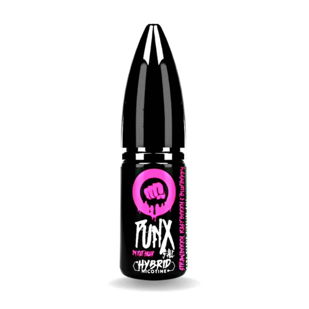 Riot Squad Punx Nic Salts e liquids 10ml Strawberry Raspberry & Blueberry 20mg