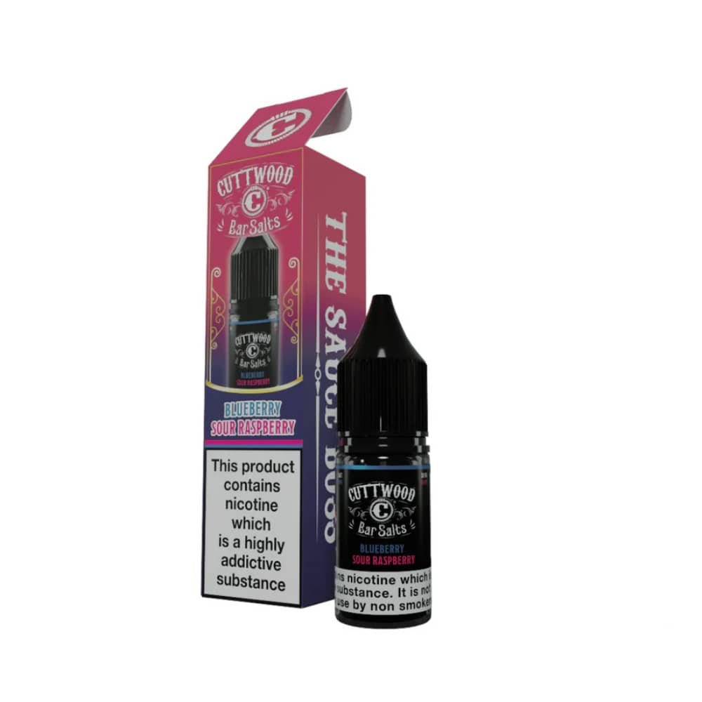 Cuttwood Bar Salt Nic Salts e liquids 10ml Blue Sour Raspberry 10mg