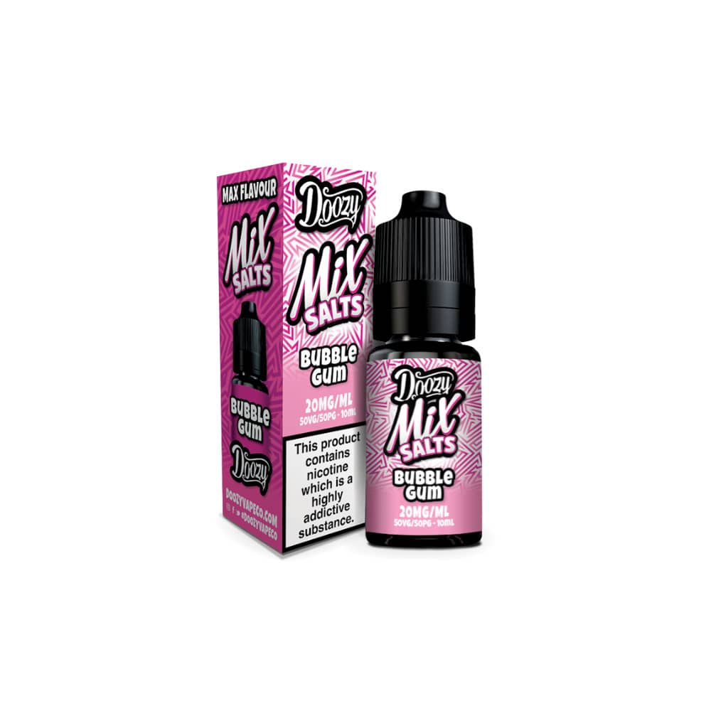 Doozy Mix Nic Salts 10ml e liquids 10ml Bubblegum 20mg