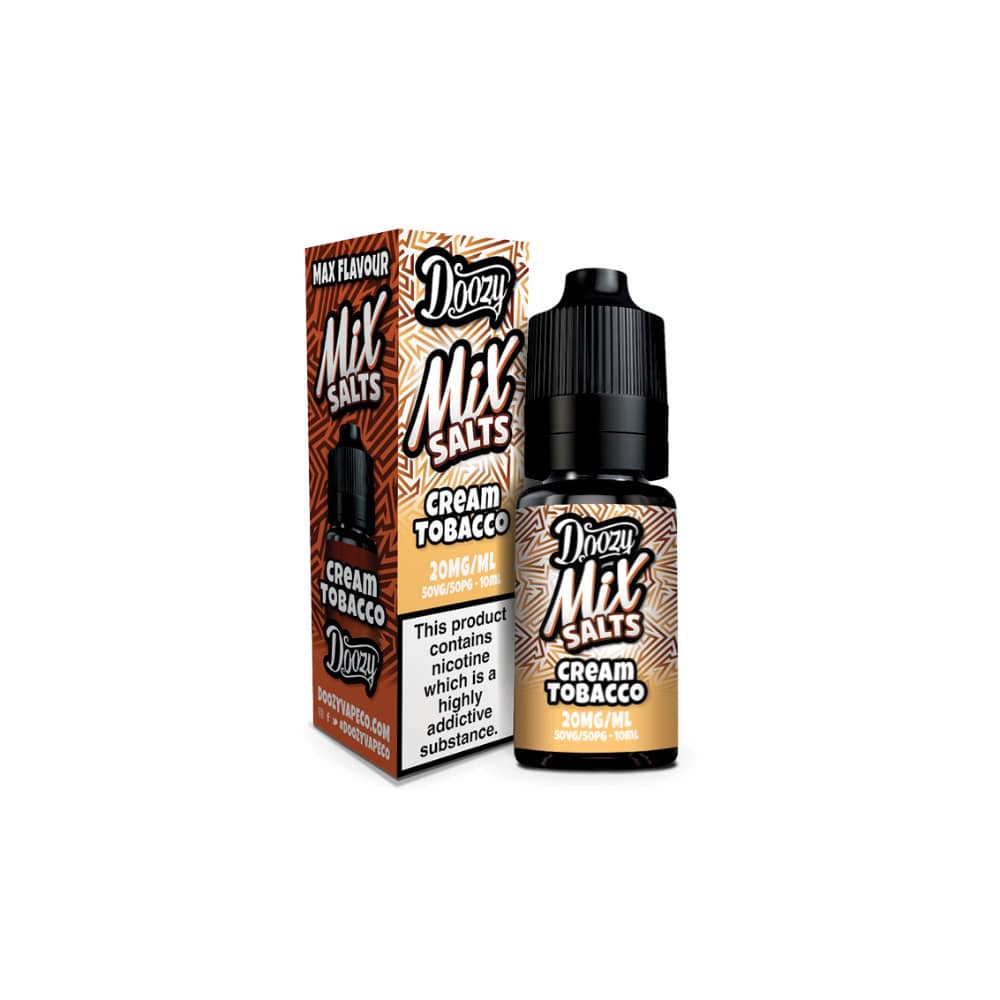 Doozy Mix Nic Salts 10ml e liquids 10ml Cream Tobacco 20mg
