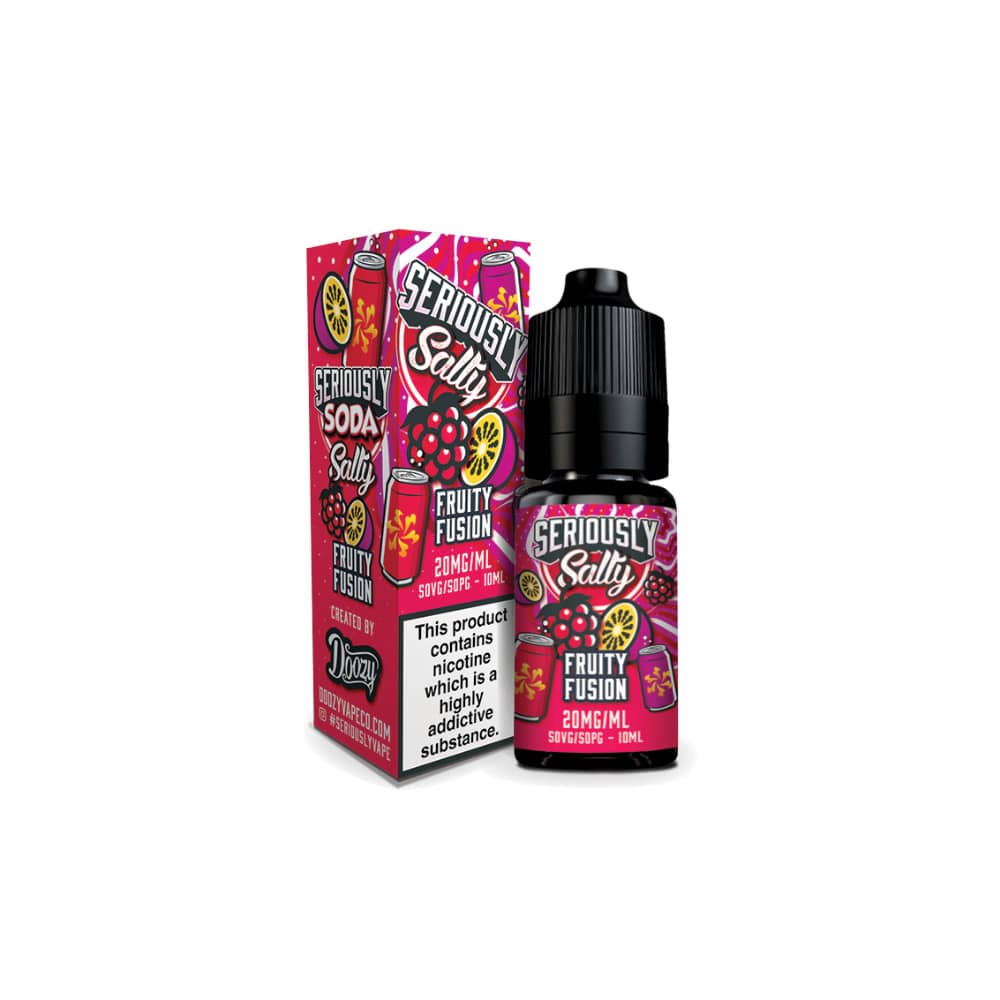 Doozy Serious Soda Nic Salts e liquids 10ml Fruity Fusion 20mg