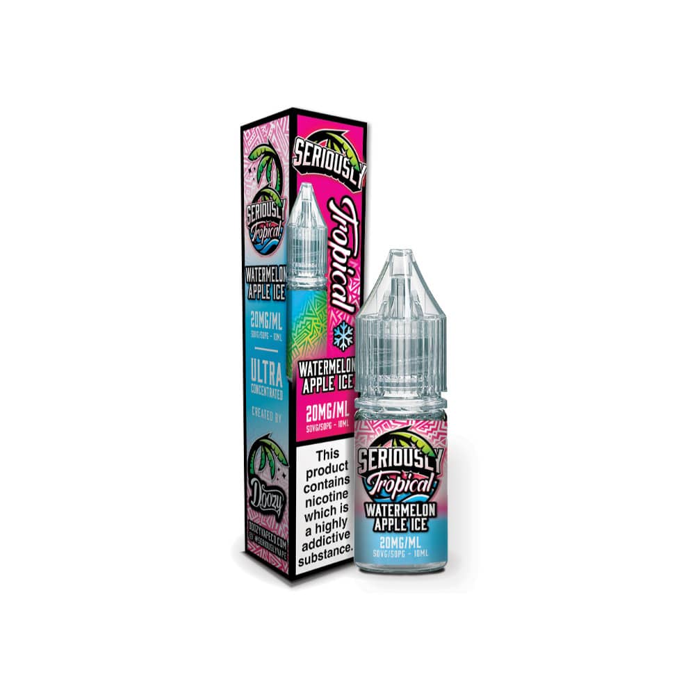 Doozy Serious Tropical Nic Salts e liquids 10ml Watermelon Apple Ice 10mg
