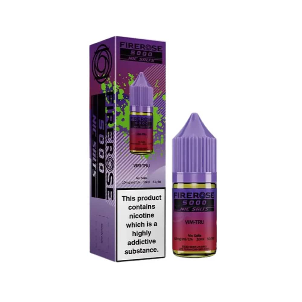 Firerose 5000 Nic Salts e liquids 10ml Vim-Tru 10mg
