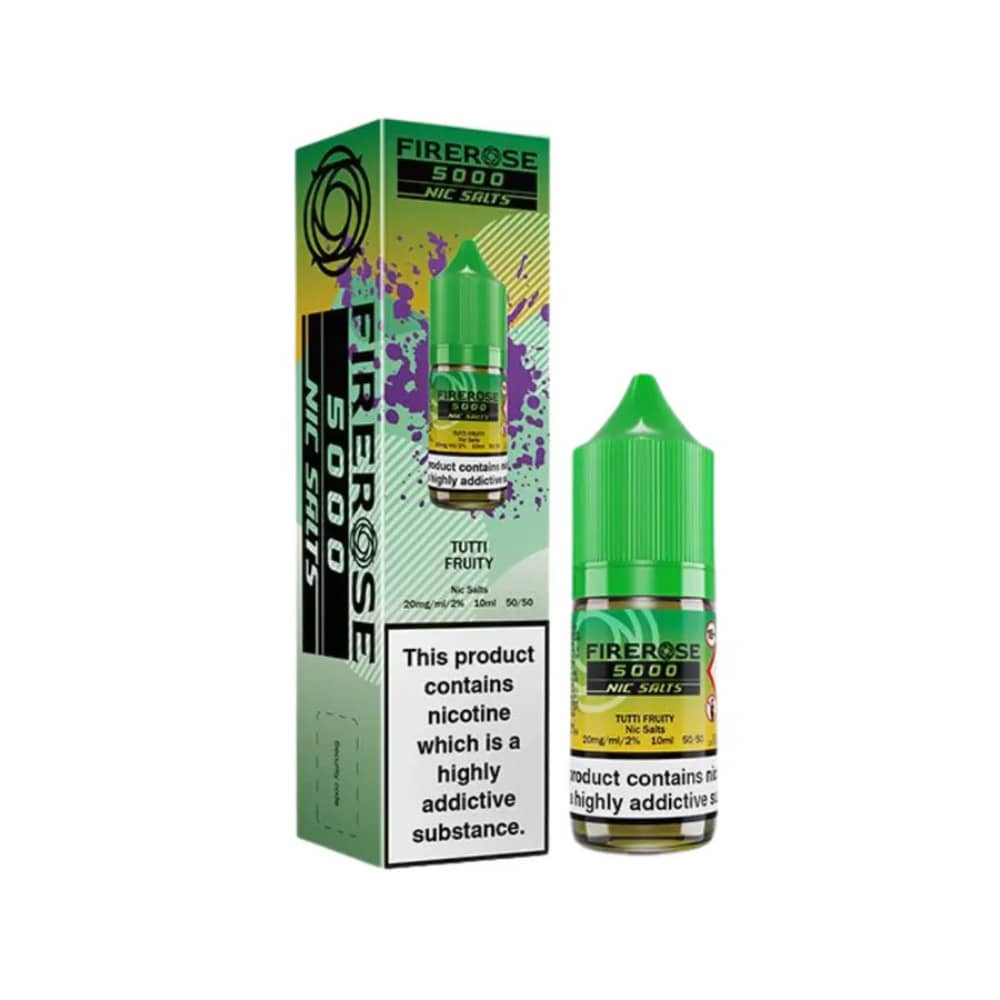 Firerose 5000 Nic Salts e liquids 10ml Tutti Fruity 10mg
