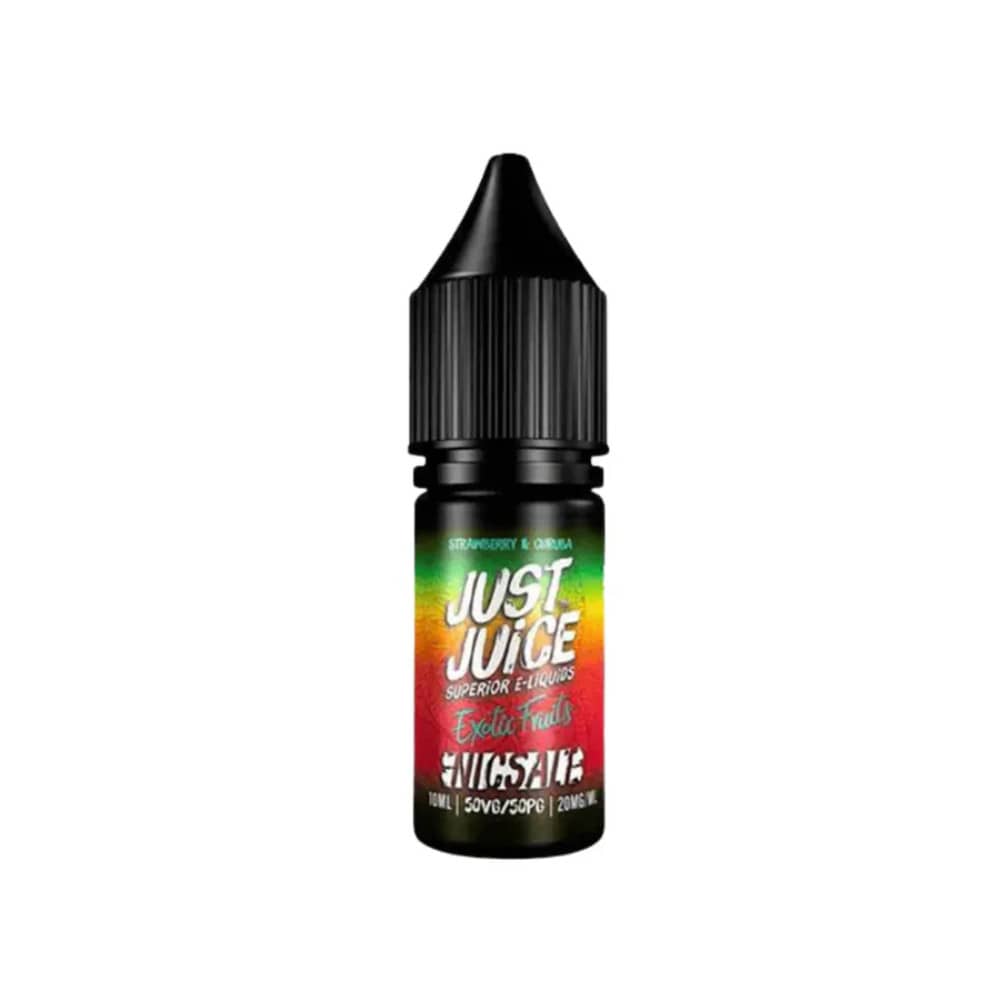 Just Juice Exotic Fruits Nic Salts e liquids 10ml Strawberry & Curuba 20mg