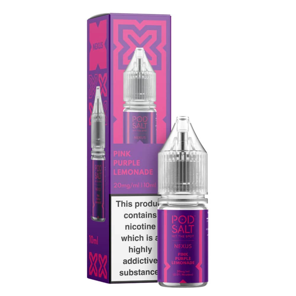 Pod Salt Nexus e liquids 10ml Pink Purple Lemonade 20mg