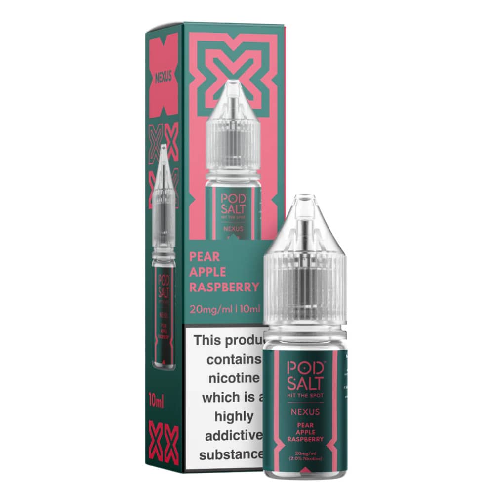 Pod Salt Nexus e liquids 10ml Pear Apple Raspberry 10mg