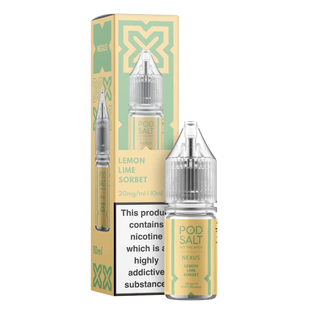 Pod Salt Nexus e liquids 10ml Lemon Lime Sorbet 10mg