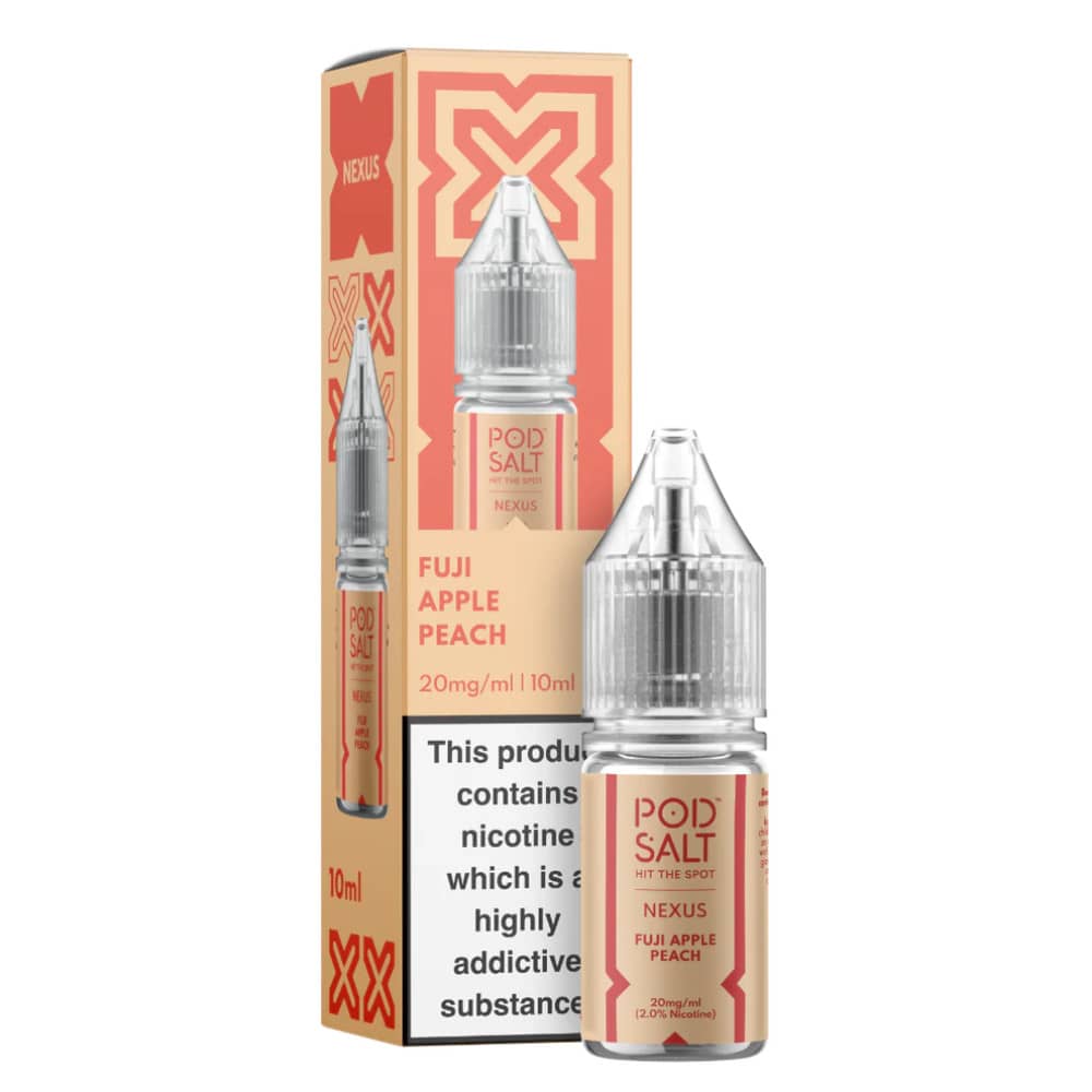 Pod Salt Nexus e liquids 10ml Fuji Apple Peach 10mg