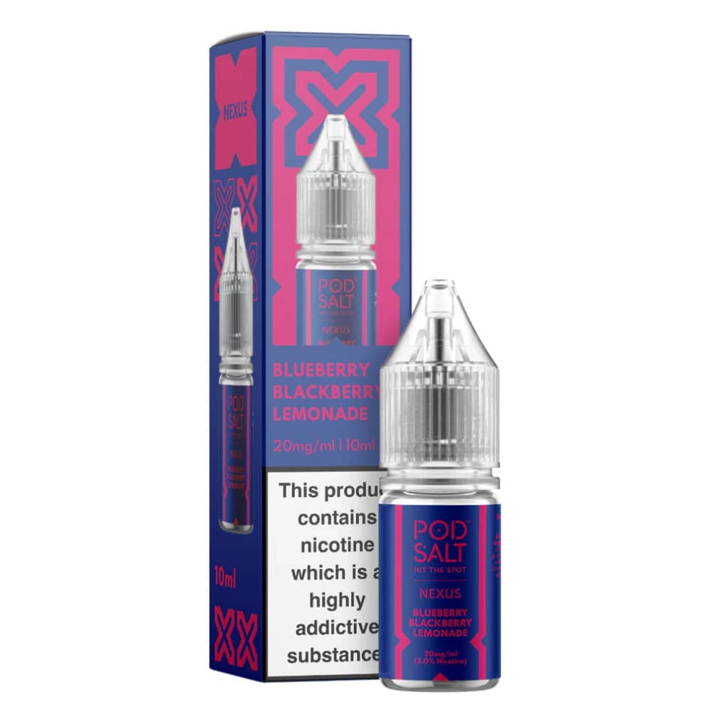 Pod Salt Nexus e liquids 10ml Blueberry Blackberry Lemonade 10mg