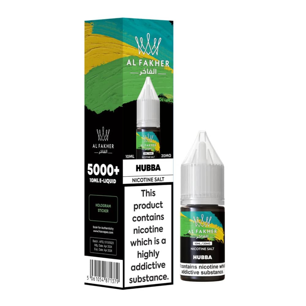 Al Fakher Nic Salts e liquids 10ml Hubba 20mg