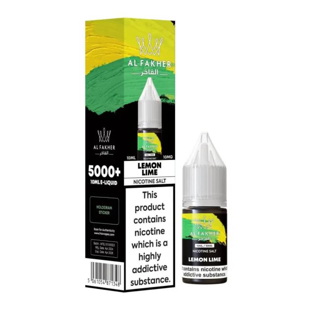 Al Fakher Nic Salts e liquids 10ml Lemon Lime 20mg