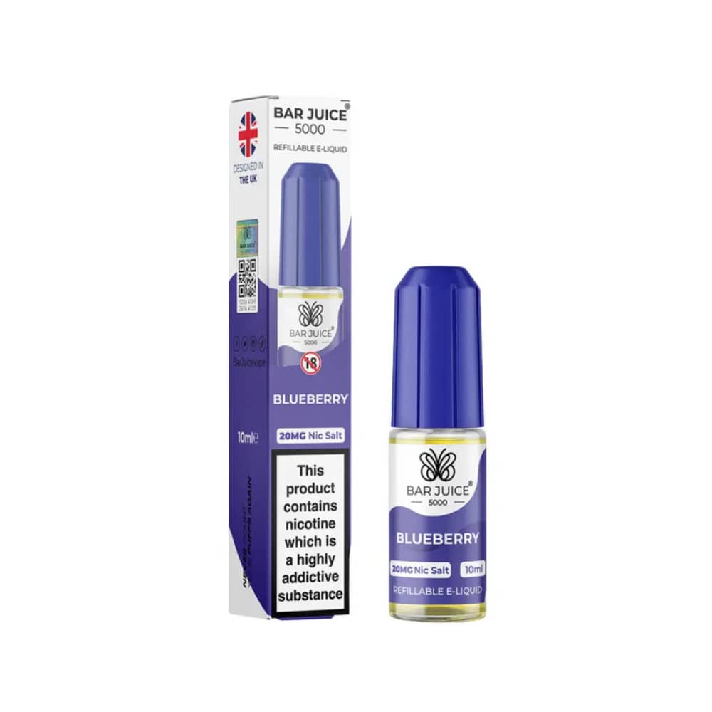 Bar Juice Nic Salts E-Liquids 10ml Blueberry 10mg