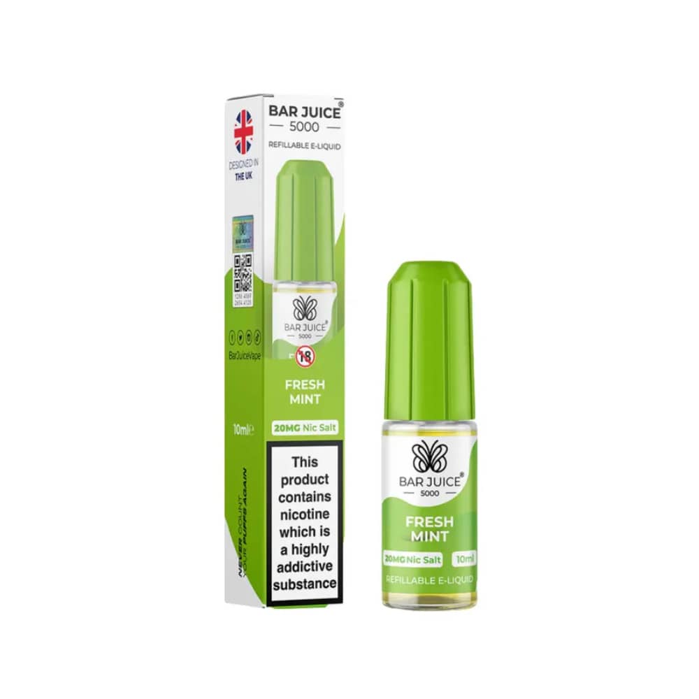 Bar Juice Nic Salts E-Liquids 10ml Fresh Mint 10mg