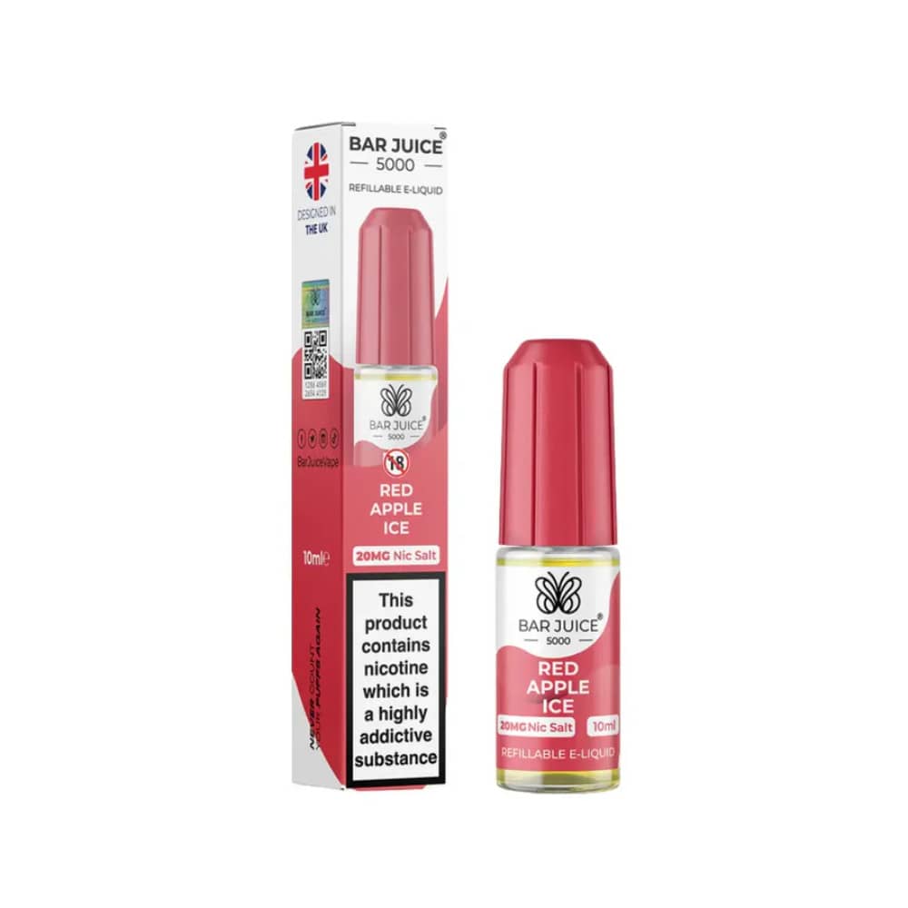 Bar Juice Nic Salts E-Liquids 10ml Red Apple Ice 10mg
