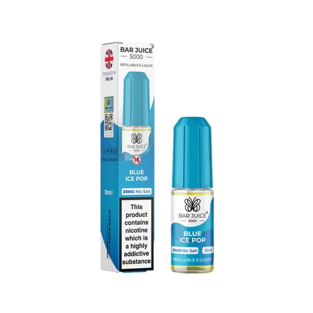 Bar Juice Nic Salts E-Liquids 10ml Blue Ice Pop 10mg