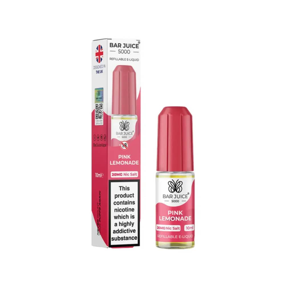 Bar Juice Nic Salts E-Liquids 10ml Pink Lemonade 20mg