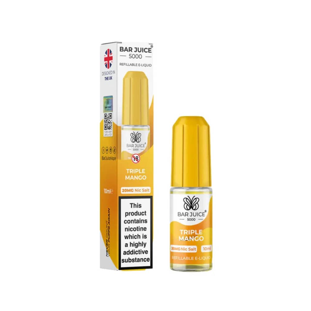 Bar Juice Nic Salts E-Liquids 10ml Triple Mango 20mg
