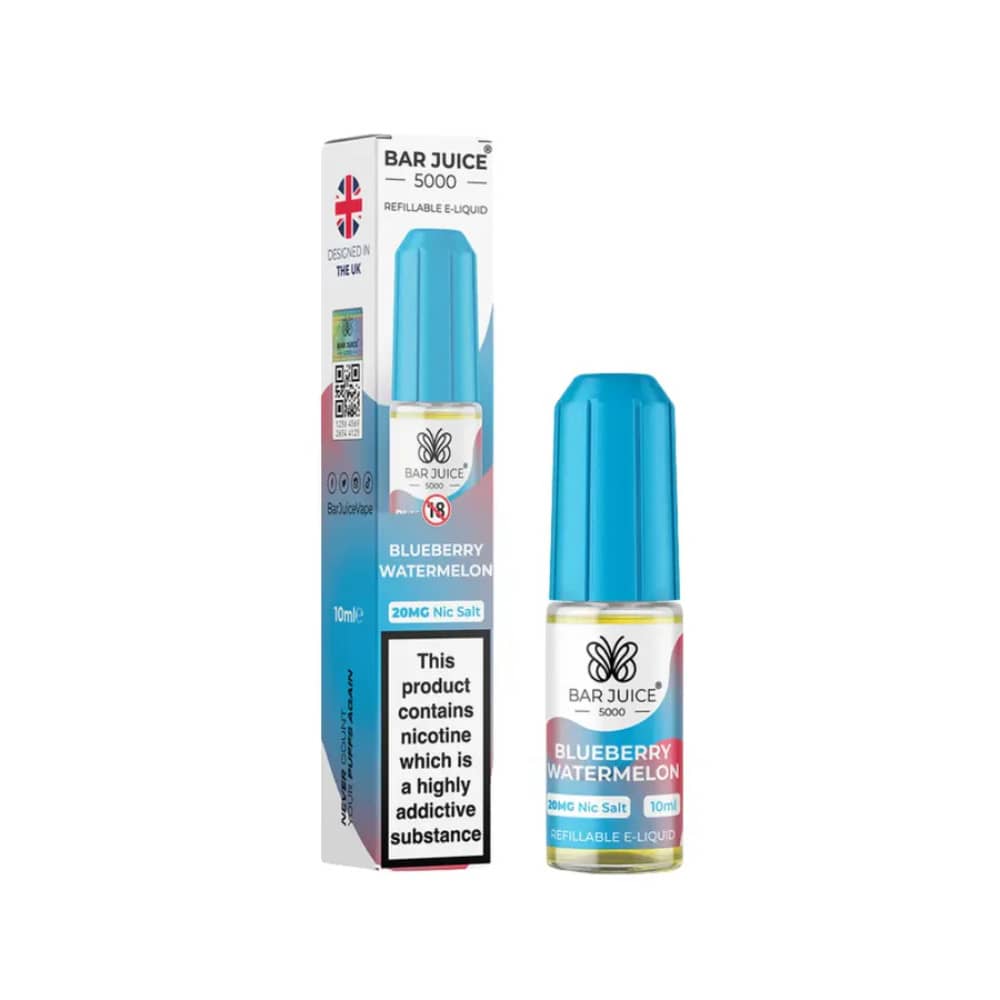 Bar Juice Nic Salts E-Liquids 10ml Blueberry Watermelon 20mg