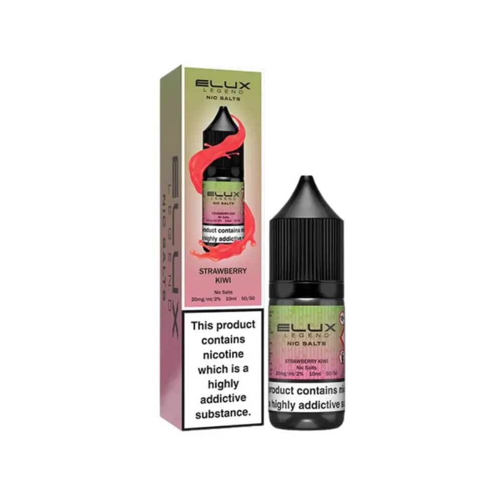 Elux Legend Nic Salts E-Liquids 10ml Strawberry Kiwi 10mg