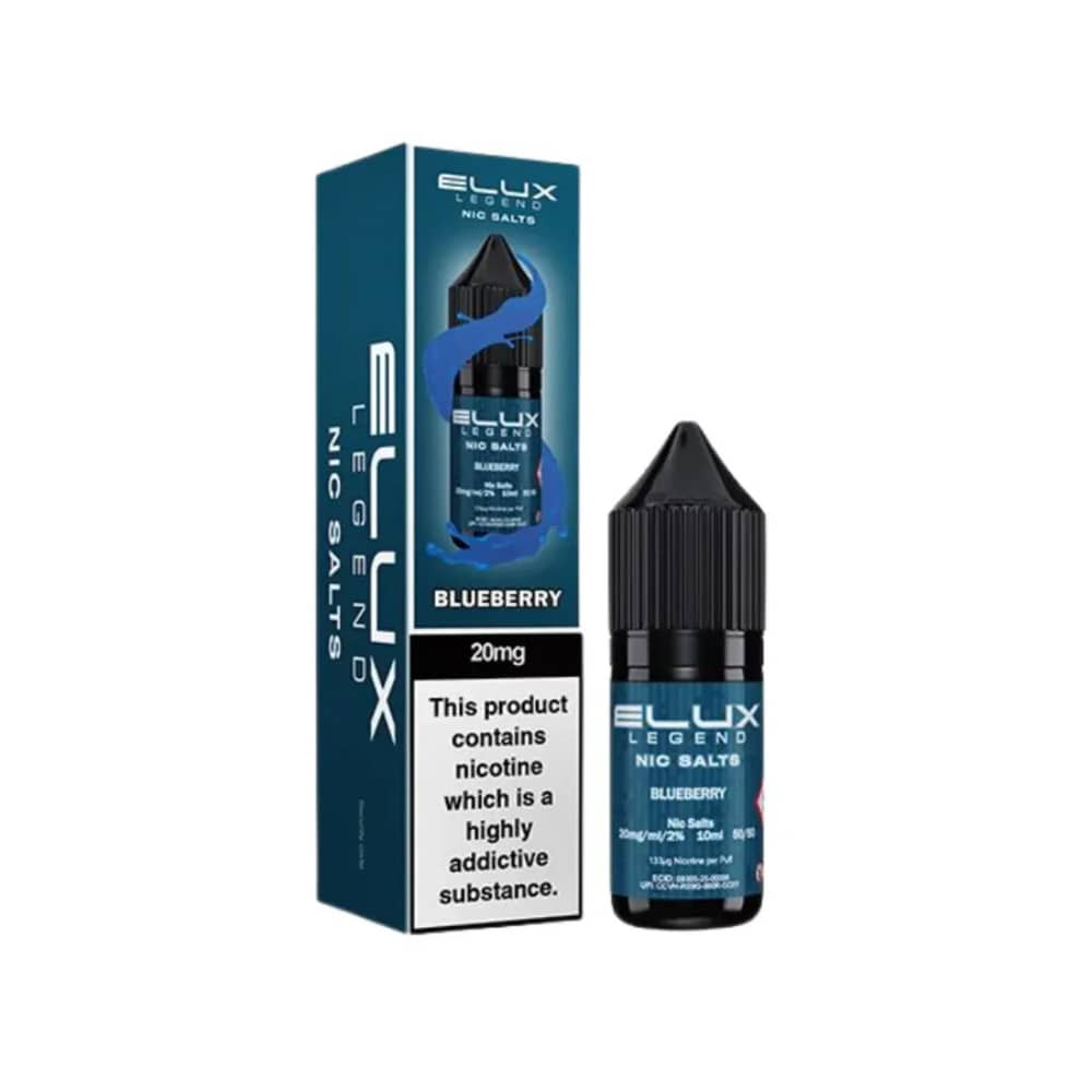 Elux Legend Nic Salts E-Liquids 10ml Blueberry 10mg