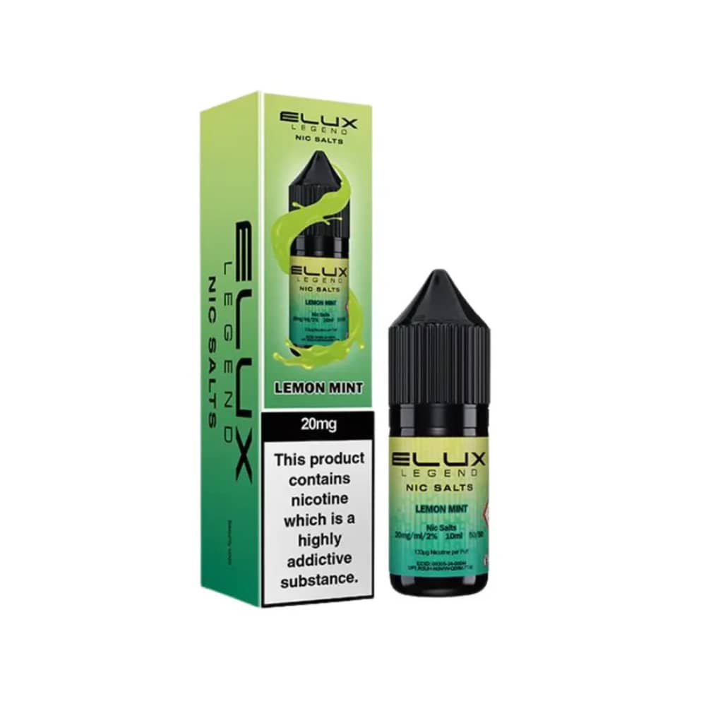 Elux Legend Nic Salts E-Liquids 10ml Lemon Mint 10mg